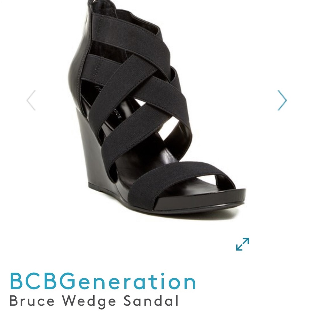 BCBG BG BRUCE BLACK WEDGE